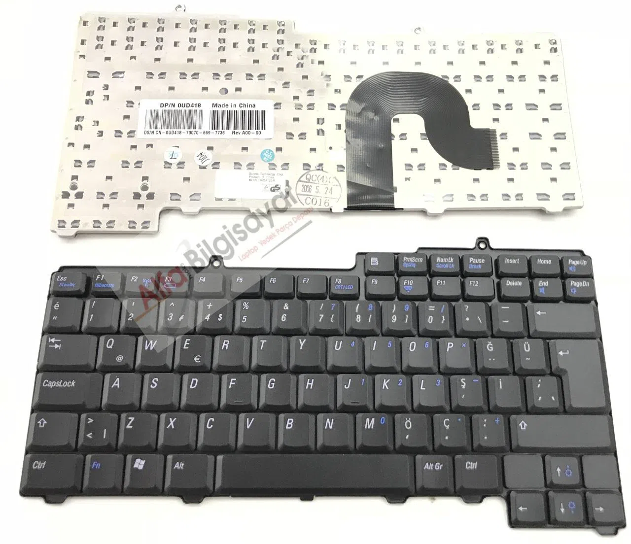dell latitude 120l pp21l klavye tuş takımı A++ Q-Türkçe