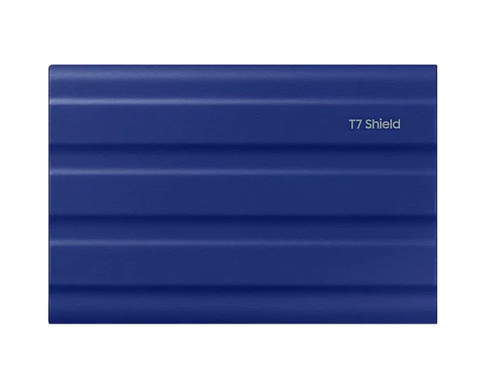 Samsung T7 Shield 2TB USB 3.2 Gen 2 Type-C Taşınabilir SSD Mavi