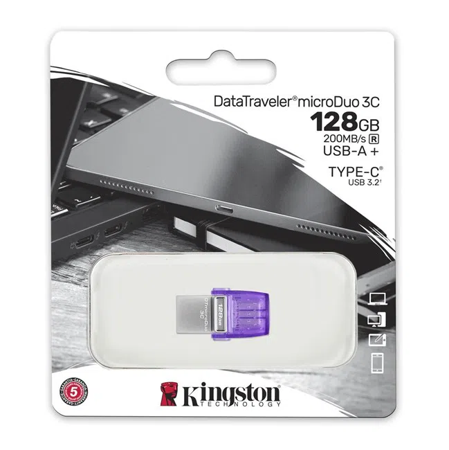 Kingston DT MicroDuo 3C 128GB DTDUO3CG3 USB Bellek