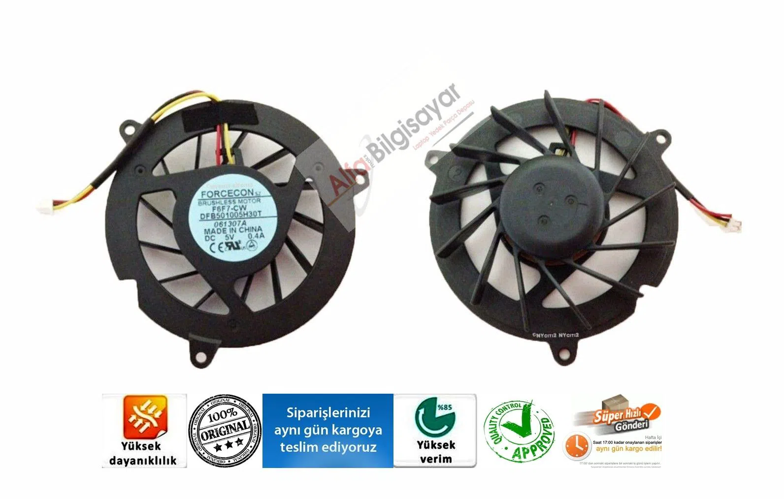 Acer Aspire 5920-1A2G16Mi Fan Sıfır - İşlemci Sogutma Fanı A+++