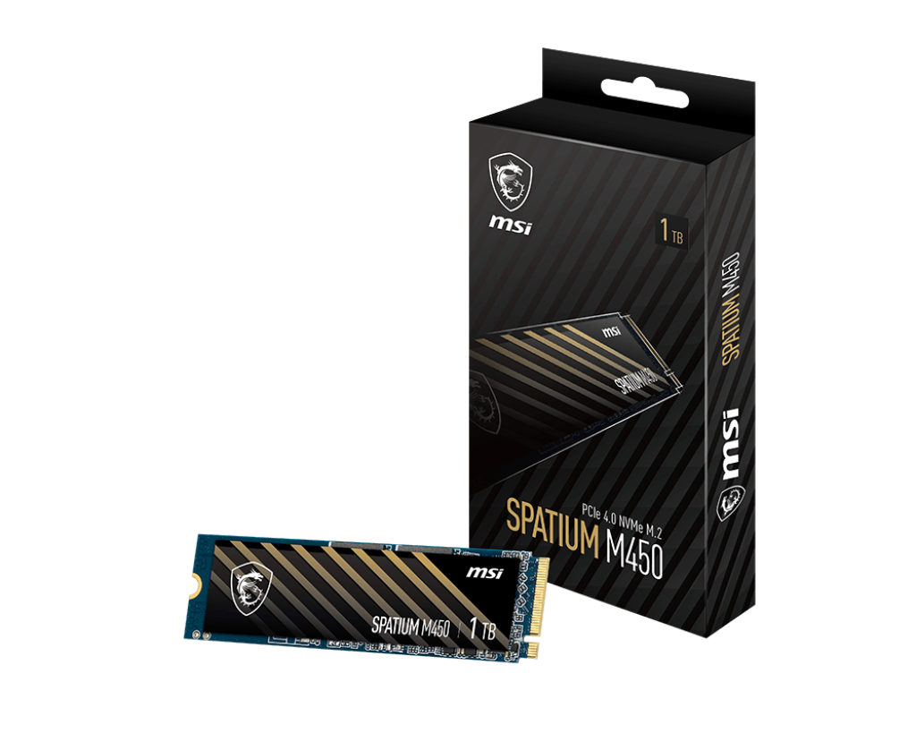 1TB MSI SSD SPATIUM M450 NVME M.2 3600/3000MB/s