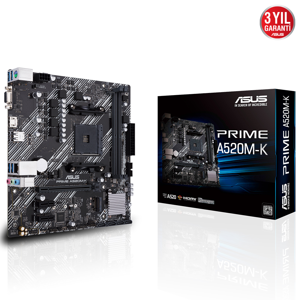 ASUS PRIME A520M-K AMD A520 AM4 DDR4 440