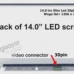 Acer Aspire V5-473G Uyumlu Lcd Panel Led Ekran 14.0 Slim 30pin