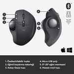 Logitech Mx Ergo S Şarj Edilebilir Trackball Mous 