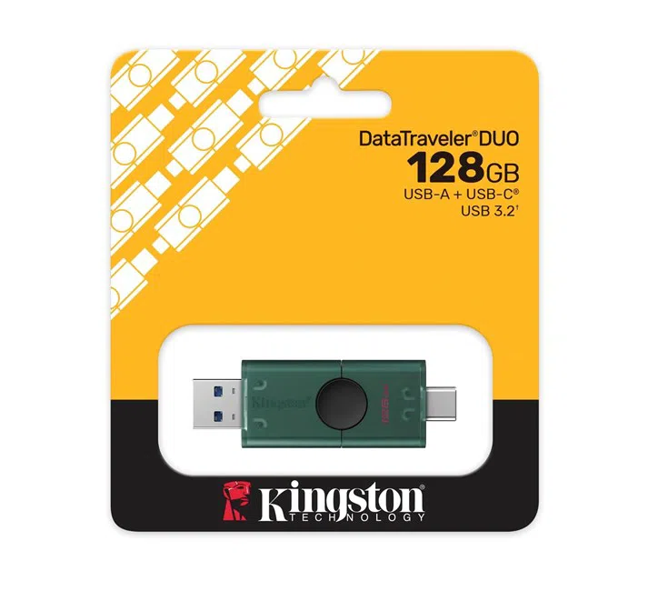 Kingston DataTraveler DuoG2 128GB USB-A + USB-C 3.2 Gen 1 USB Bellek