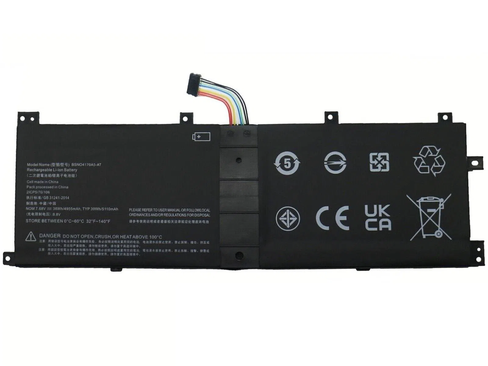 Retro Lenovo IdeaPad Miix 510-12IKB BSNO4170A5-AT Tablet Bataryası 7.68v 4955mah 38wh RLL-149