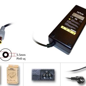 RETRO Ibm Lenovo 135W Yuvarlak Pinli Uç Notebook Adaptör RNA-IB12