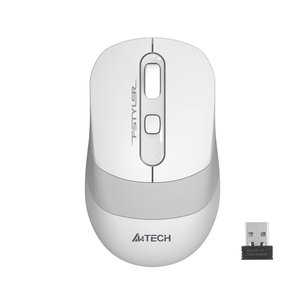 A4-Tech Kablosuz Mouse Nano Beyaz-Gri (FG10-B)