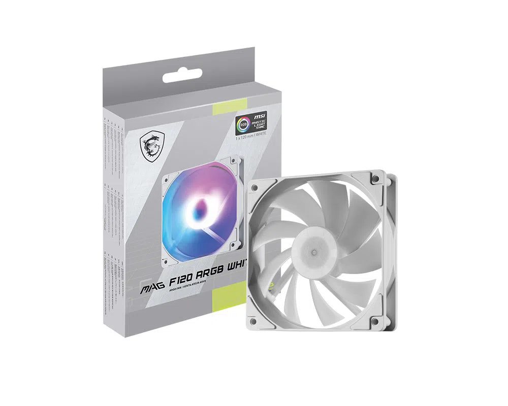 Msi MAG F120 ARGB 120mm Kasa Fan Beyaz