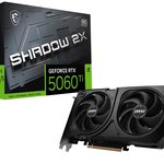 MSI VGA GEFORCE RTX 5060 TI 8G SHADOW 2X OC PLUS RTX5060 TI 8GB GDDR7 128B DX12 PCIE 5.0 X16 (3XDP 1XHDMI)