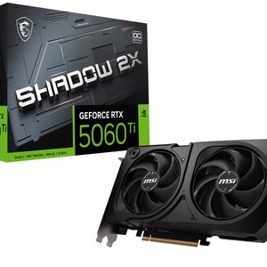 MSI VGA GEFORCE RTX 5060 TI 8G SHADOW 2X OC PLUS RTX5060 TI 8GB GDDR7 128B DX12 PCIE 5.0 X16 (3XDP 1XHDMI)