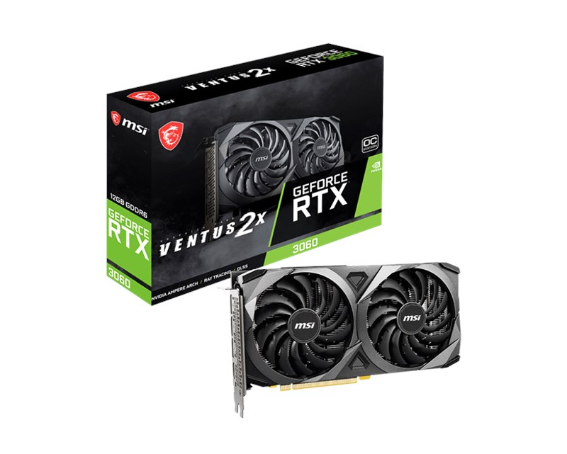 MSI GeForce RTX 3060 12G Ventus 2X OC GDDR6 192Bit