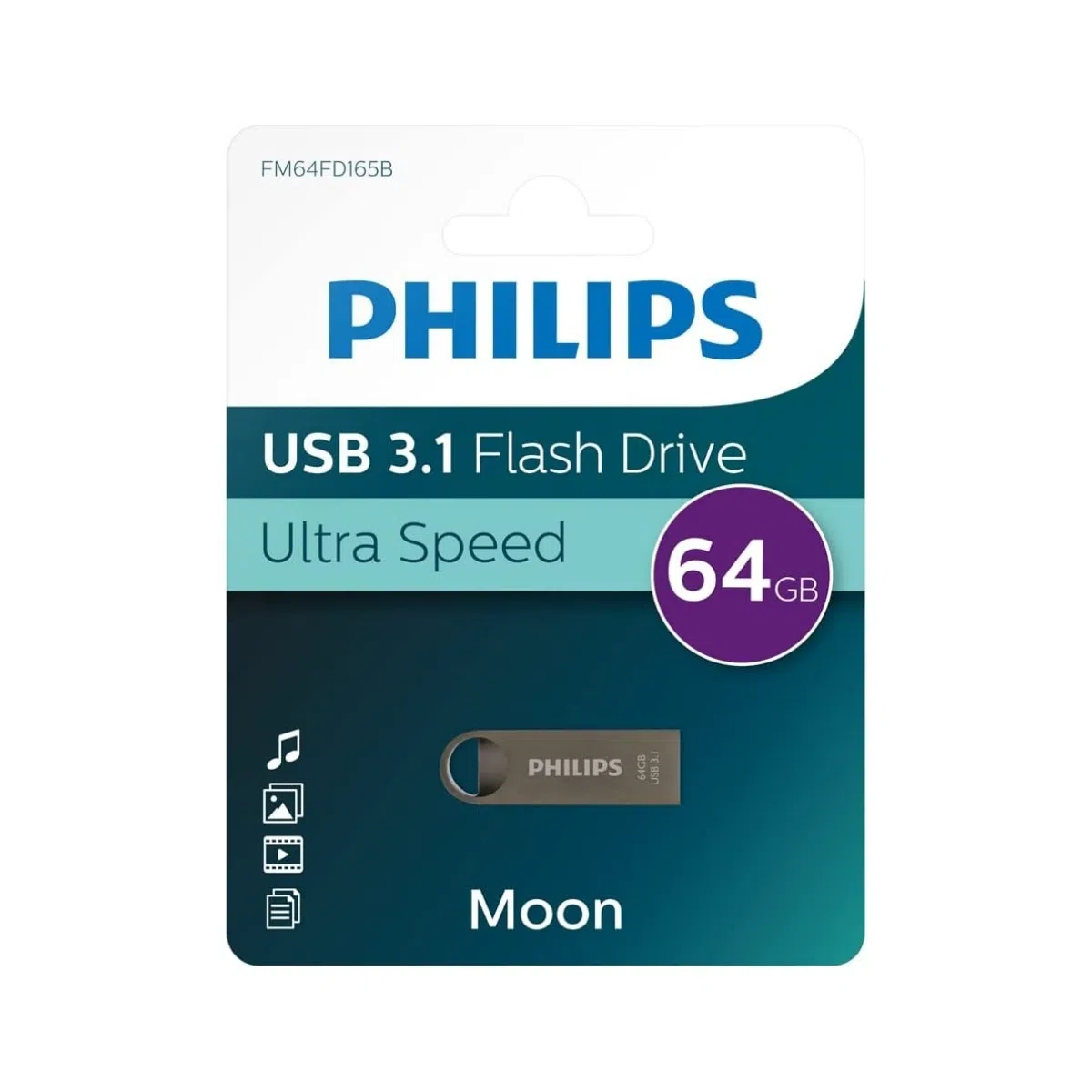 Philips 64GB USB 3.1 Flash Bellek 150MB/s (FM64FD165B/00)