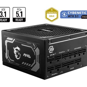 MSI 1250W 80+ Gold PCIE5 (MAG A1250GL)Full Modular