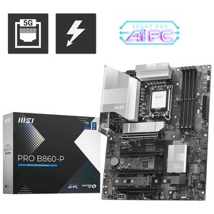 MSI Pro B860-P DDR5 1851P Hdmi Dp Type-C