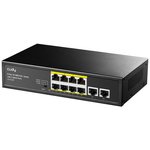 CUDY 8Port 10/100M PoE+ 2Up 80W Switch