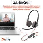 Poly Blackwire 3325 Stereo Mikrofonlu Kulaklık