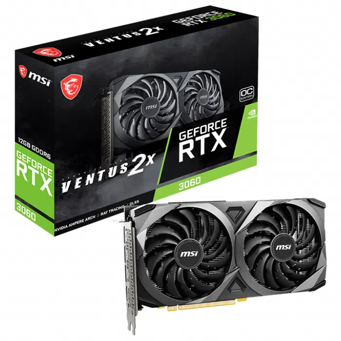 MSI GeForce RTX 3060 Ventus 2X OC 12GB GDDR6 192Bit Ekran Kartı