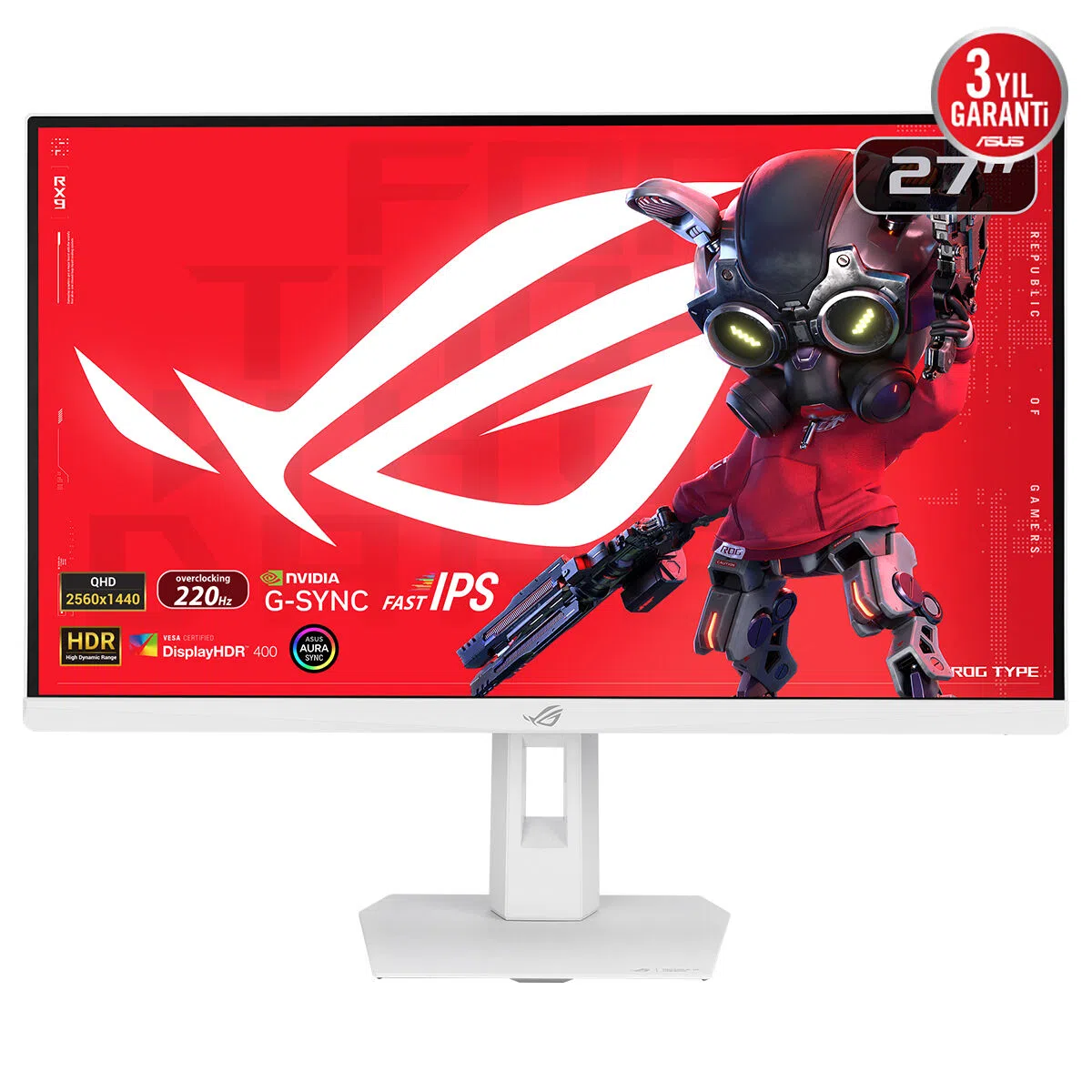 ASUS ROG Strix XG27ACSR-W 27" 2K 220Hz Gaming Monitör