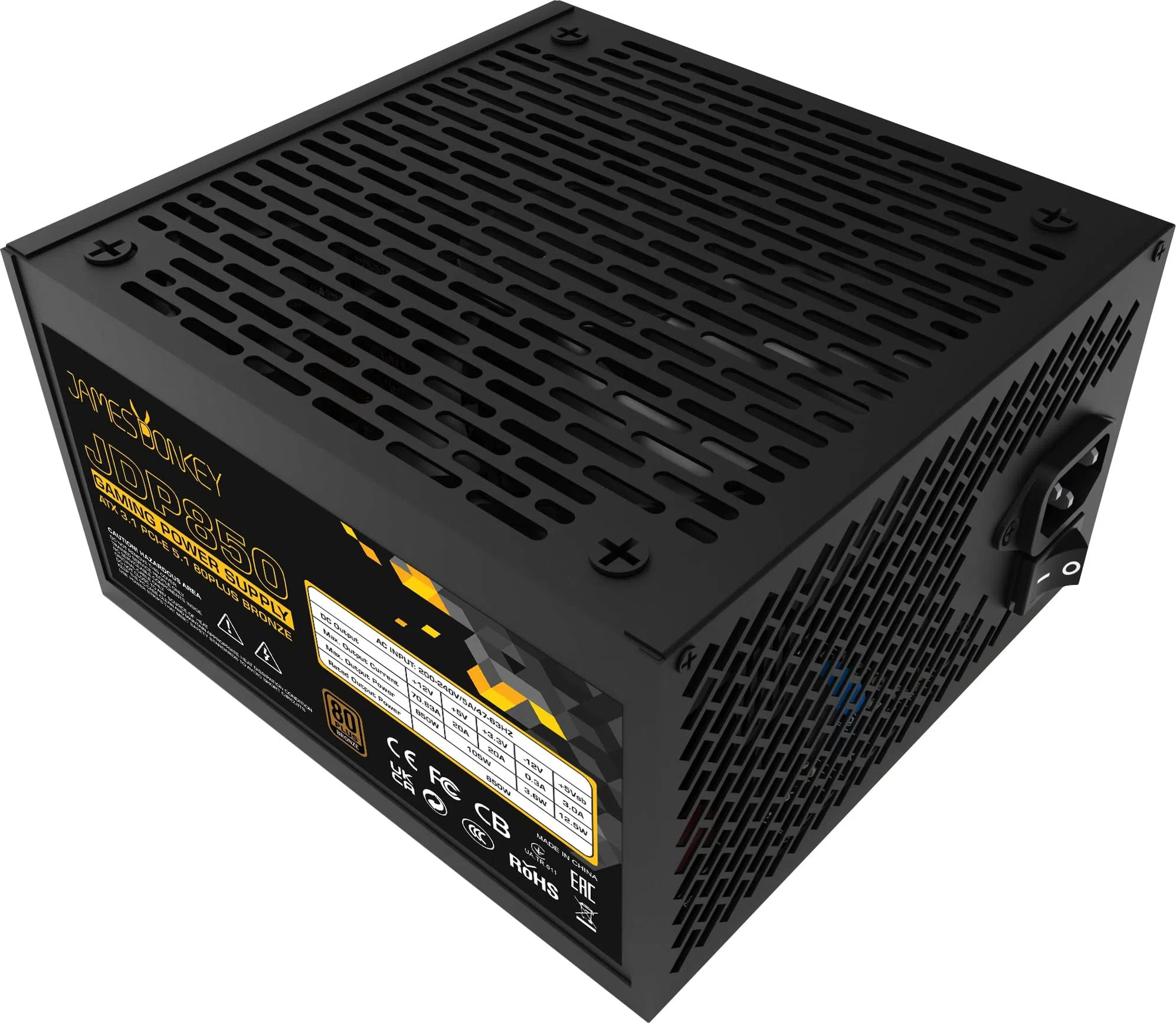 James Donkey JDP850 850W 80+ Bronze APFC Güç Kaynağı