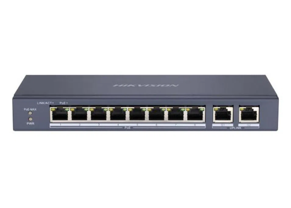 Hikvision DS-3E0310P-E/M 8 Port 65W PoE Switch