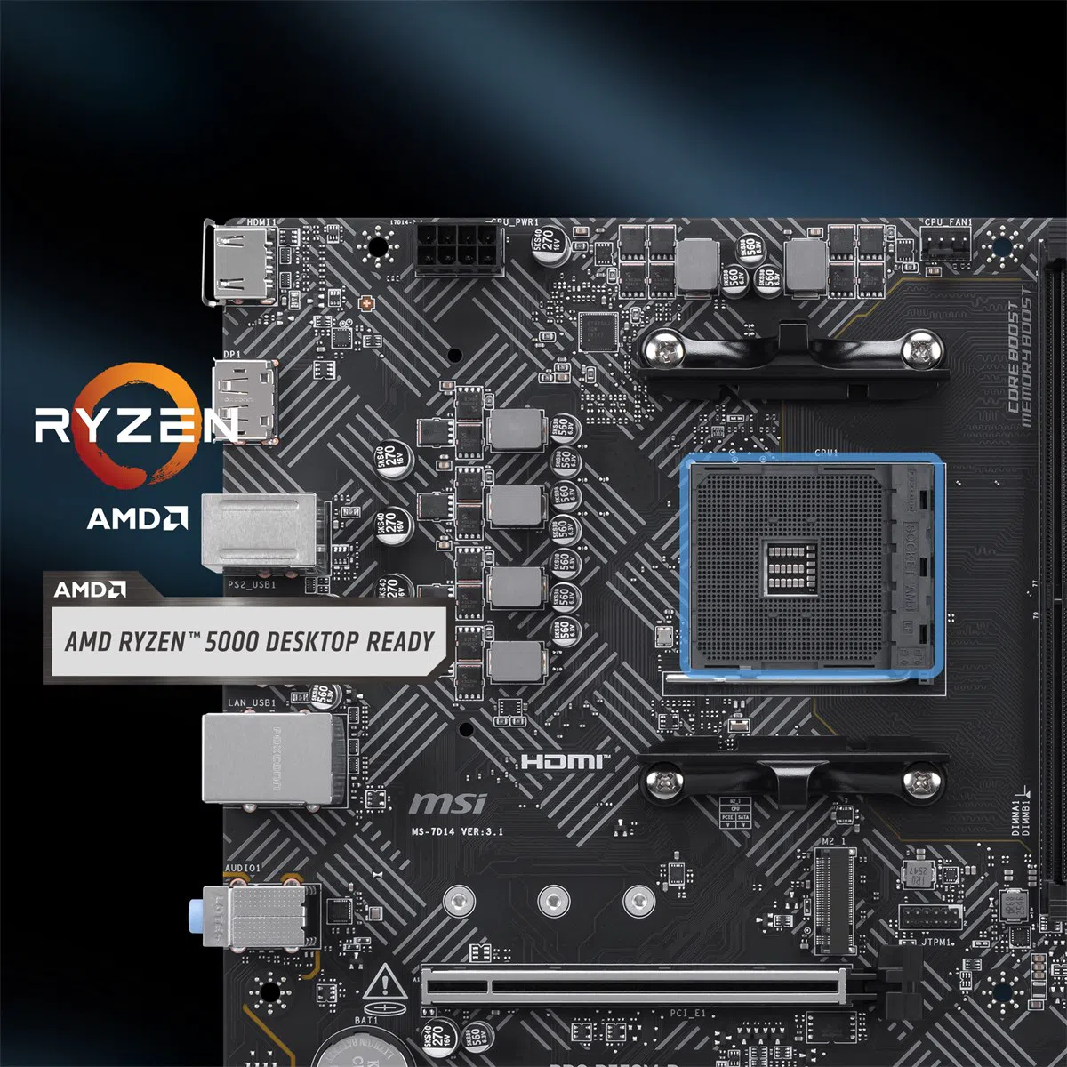 MSI PRO B550M-B AM4 mATX Anakart