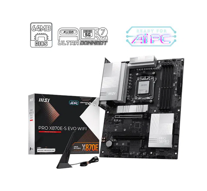 MSI Pro X870E-S Evo Wi-Fi DDR5 AM5 ATX Anakart