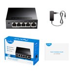 CUDY 5-Port Gigabit Metal  Switch