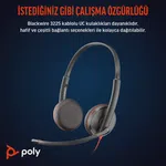 Poly Blackwire 3325 Stereo Mikrofonlu Kulaklık
