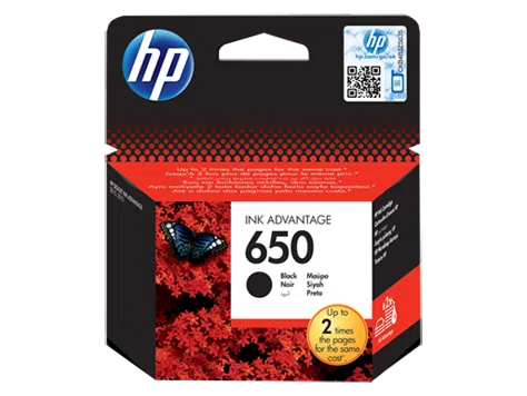 HP 650 Siyah Mürekkep Kartuşu (CZ101AE)