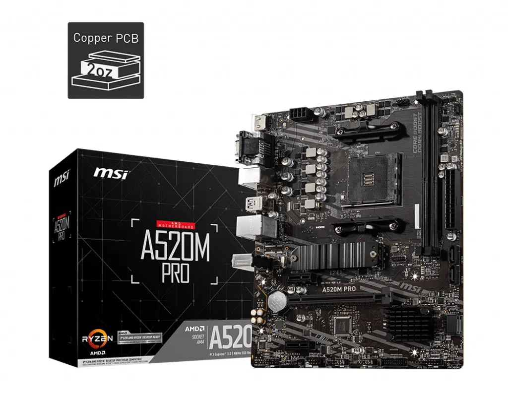 MSI A520M Pro DDR4 mATX AM4 Anakart