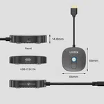 Unitek V1711A Çift Alıcılı Kablosuz HDMI Verici Seti