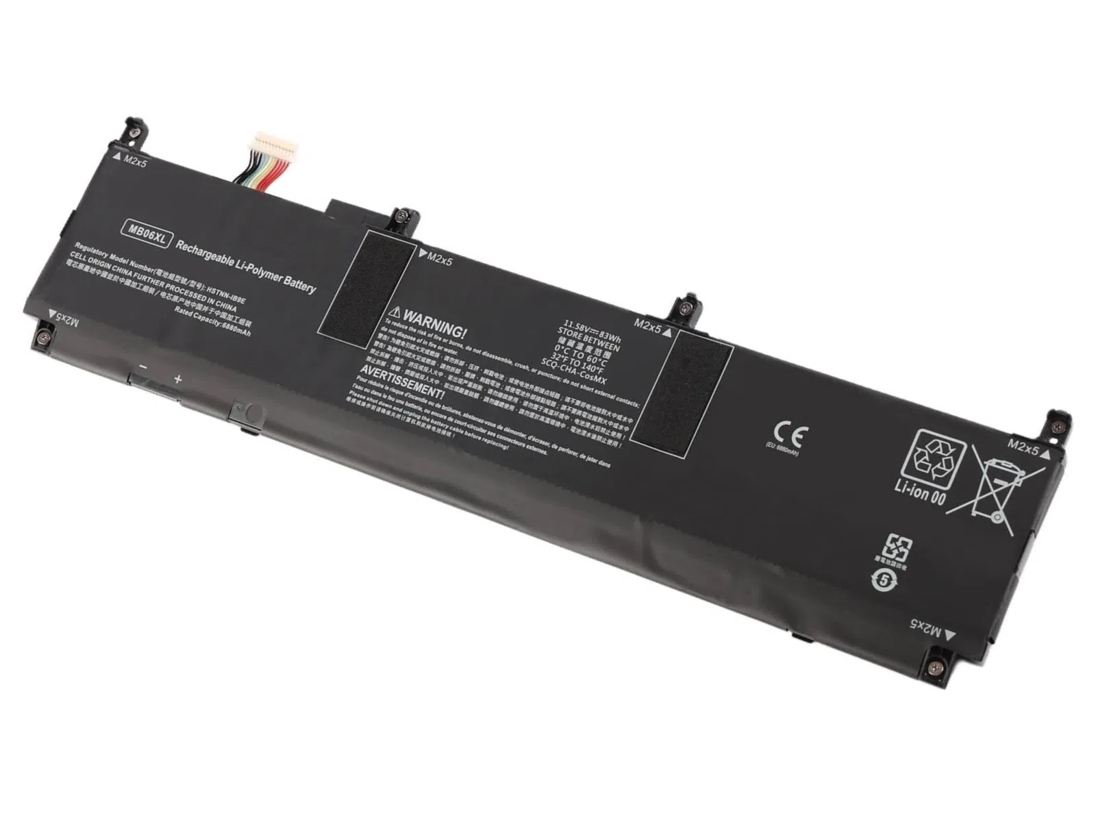 Retro HP Zbook Studio G7 Mobile Workstation Notebook Bataryası 6900mah 80wh 11.55v 6 Cell MB06XL