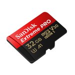 SanDisk Extreme microSDHC 32GB + SD Adapter + Rescue Pro Deluxe 100MB/s A1 C10 V30 UHS-I U3