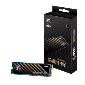 1TB MSI SPATIUM M450 PCIE 4.0 NVME M.2 V1 3400/2400MB/s