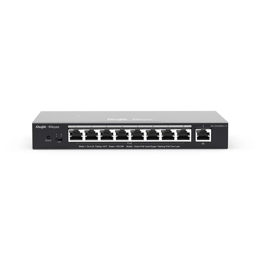Ruijie Reyee RG-ES209GC-P 8 Port PoE Switch 120W