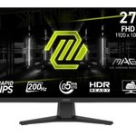 27 MSI MAG 272F 0.5MS 200HZ FHD IPS MONITOR