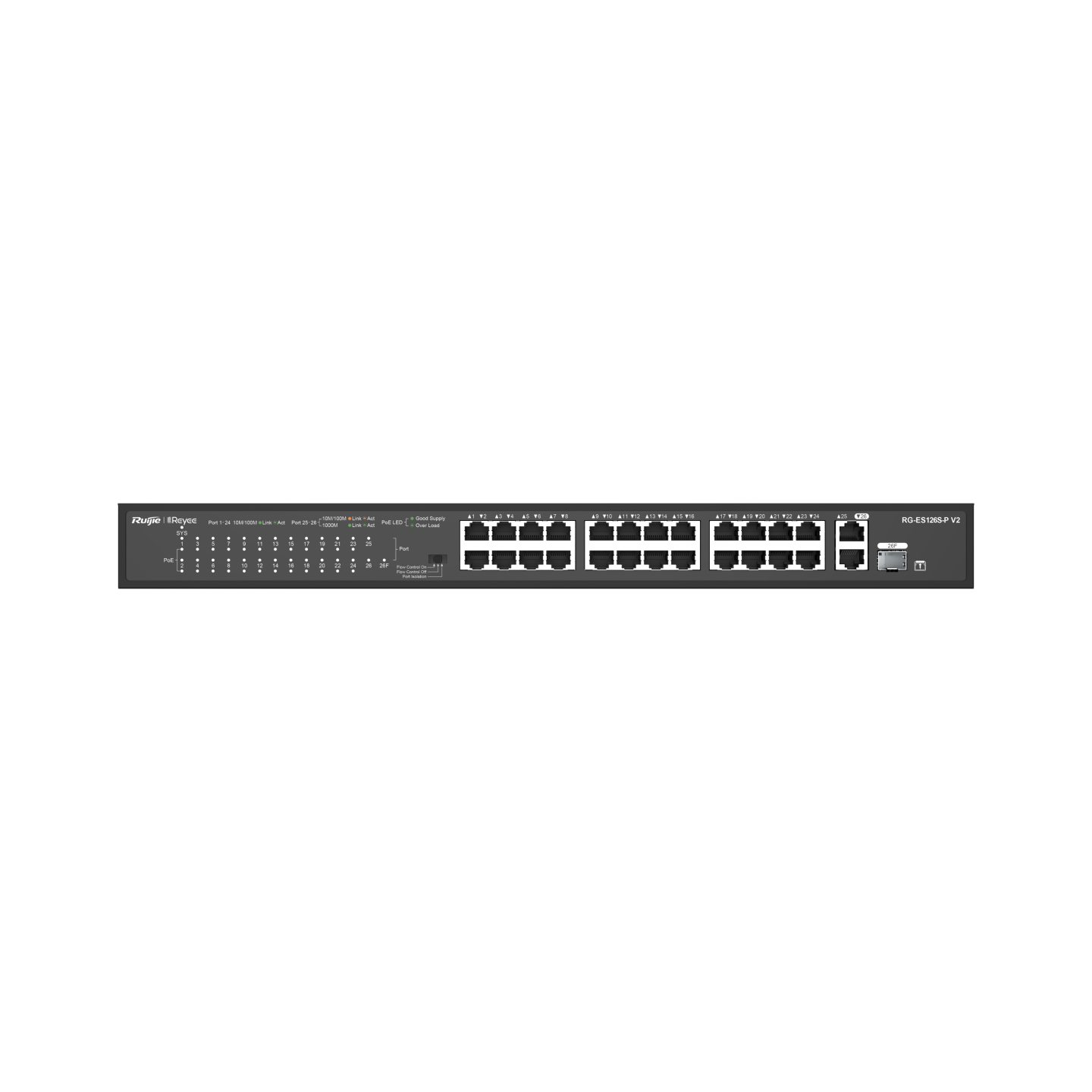 Ruijie Reyee RG-ES126S-P 24 Port 370W PoE Switch