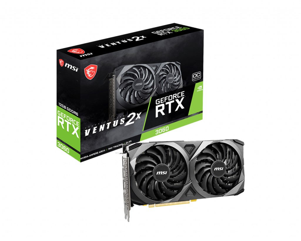 MSI GeForce RTX 3060 12G Ventus 2X OC GDDR6 192Bit