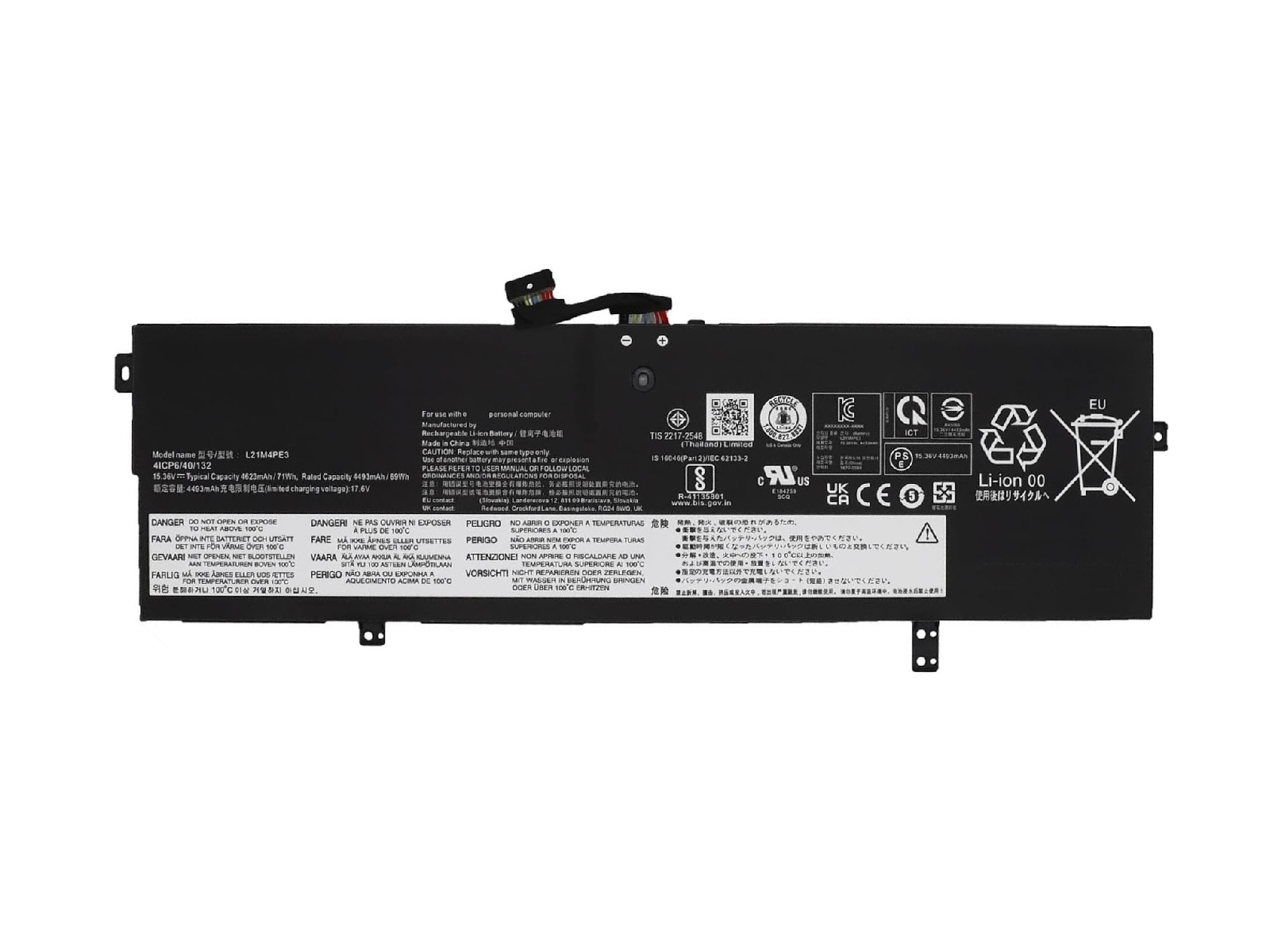 RETRO Lenovo Yoga 7-14ARB7, L21M4PE3 Notebook Bataryası