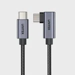 Unitek C14123BK 90 Derece USB-C - USB-C 100W Şarj Kablosu 1m