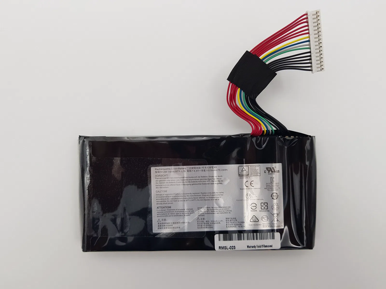 Retro Msi GT62 GT80 BTY-L78 Notebook Bataryası 14.4v 5225mah 75wh RMSL-023