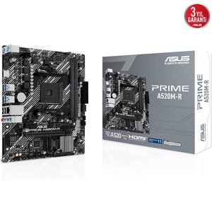 Asus Prime A520M-R AM4 Ryzen Hdmi DDR4