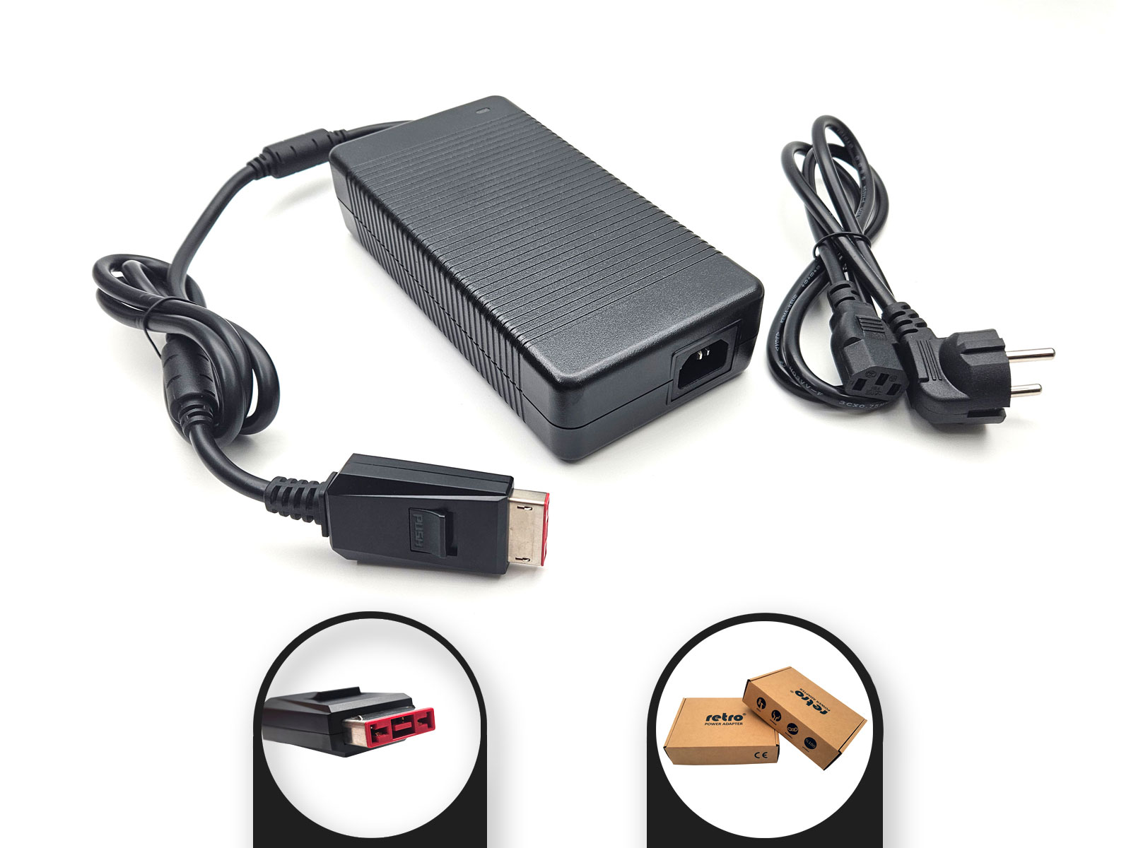 RETRO Asus 19.5V 16.9A 330W Dikdörtgen (USB Tip) 3 Pin Notebook Adaptör RPA-AC347