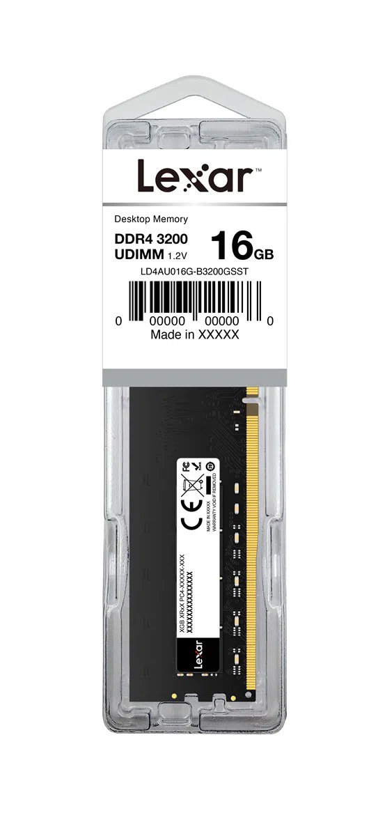 LEXAR RAM DDR4 16GB 288PIN UDIMM 3200 BP