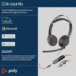 Poly Blackwire 5220 Stereo Mikrofonlu Kulaklık