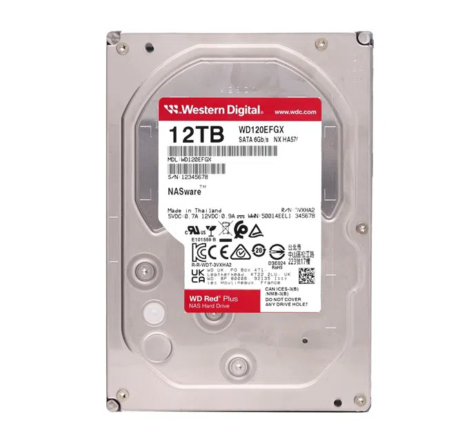 WD Red Plus 12TB 7200RPM 3,5'' SATA NAS Diski