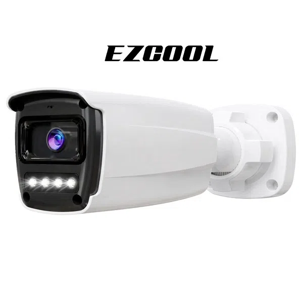 Ezcool EZ-4045IPS 5MP 3.6mm Hibrit PoE Sesli IP Bullet Kamera