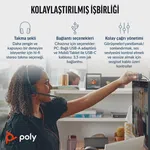Poly Blackwire 3325 Stereo Mikrofonlu Kulaklık