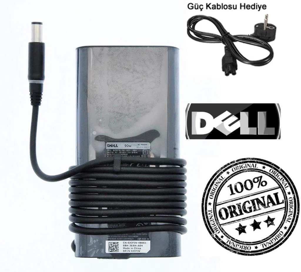 Dell PA-1900-02D, 9T215, 5U092, U680F Orjinal Adaptör, Şarj Cihazı 90w
